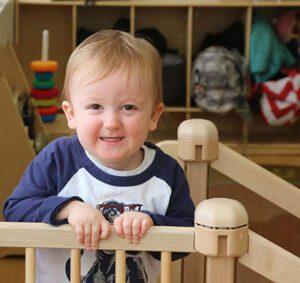 Young boy enjoying our Sheldon toddler program